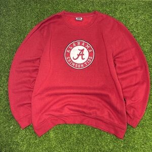 Stadium Athletics Red Alabama Crewneck Sweater